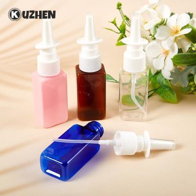 ❈✒ 1pc 30ml Empty Nasal Spray Bottles Nose Spray Pump Sprayer Mist Refillable Bottle Transparent Containers For Medical Packaging