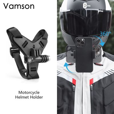 Vamson-Support de casque de moto rotatif résistant à 360 ° support de téléphone pour iPhone Samsung Xiaomi GoPro Fore11 10 9 accessoires