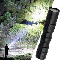 Portable Flashlight Aluminum Shell Portable LED Focus Light Mini Waterproof Flashlight Hiking Camping Cycling Fishing Outdoor Rechargeable  Flashlight