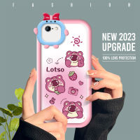 เคส iPhone 7 Plus 8 Plus 6 6S X XS XS MAX เคสการ์ตูนน่ารัก Lotso มอนสเตอร์เปลือกเลนส์โทรศัพท์นุ่มปลอกกันกระแทกฝาครอบป้องกัน