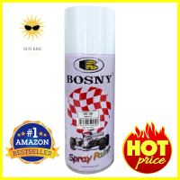 สีสเปรย์ BOSNY #40 สีขาว 400 ซีซีSPRAY PAINT BOSNY #40 WHITE 400CC **พลาดไม่ได้แล้วจ้ะแม่**