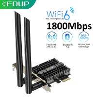 EDUP 1800Mbps 6 Pcie ตัวแปลงบลูทูธ2.4G/5Ghz Pcie การ์ดเน็ตเวิร์ก802 11AX/AC MU-MIMO อะแดปเตอร์ Pcie สำหรับเดสก์ท็อป AMD