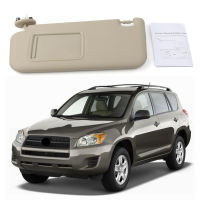 รถ Beige Sun Visor Protection ครีมกันแดด Sunshade สำหรับ Toyota Rav4 2006 2007 2008 2009 2010ด้านซ้าย7432042501A1