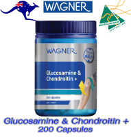 Wagner Glucosamine &amp; Chondroitin + 200 Capsules กลูโคซามีน และ คอนโดรอิติน 200 เม็ด ลดอาการปวดข้อเข่าเสื่่อม