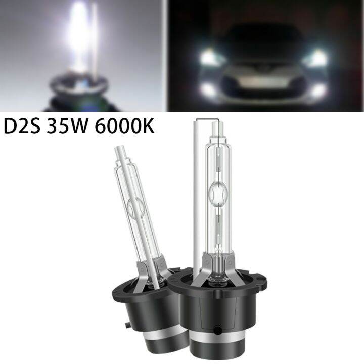 บริสุทธิ์สีขาว6000k-d2s-โคมซีนอน-hid-หลอดไฟหน้า-ติดตั้งง่ายข้อผิดพลาดฟรี