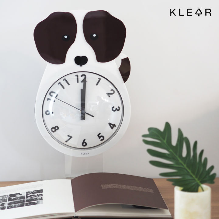 klearobject-นาฬิกาแขวนผนัง-สุนัขบีเกิ้ล-beagle-wall-clock-k323