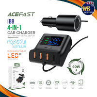 ACEFAST รุ่น B8 หัวชาร์จ ที่ชาร์จในรถ ชาร์จเร็วFast Charge Car HUB Charger B8 (3xUSB-A+1xUSB-C) NBboss89