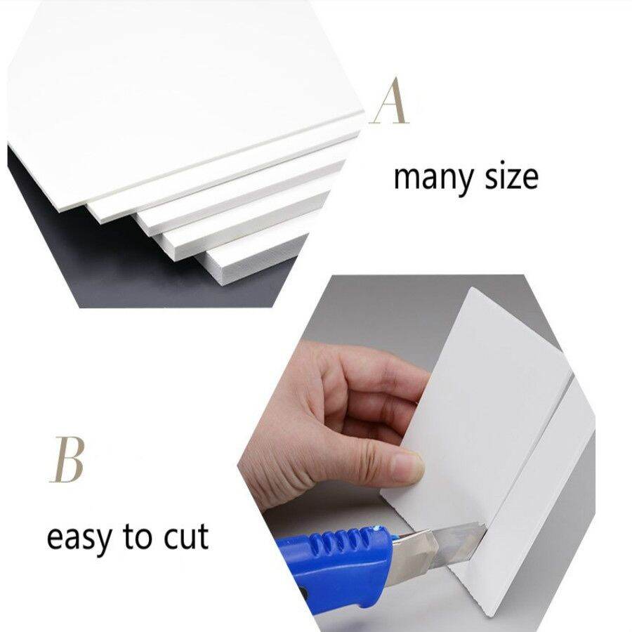 300x200mm With 1mm 2mm 3mm 5mm 7mm 9mm Thickness PVC Foam Board Plastic