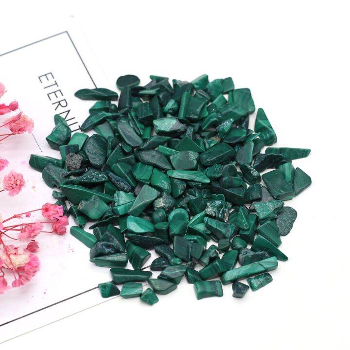 cw-100g-gravel-decoration-irregular-malachite-beads-pot-ornament-accessory