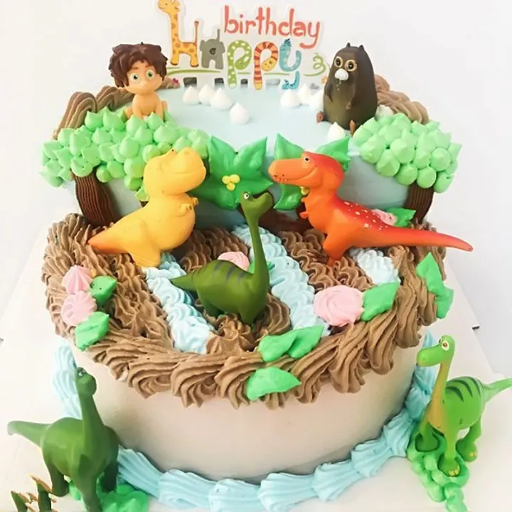 TM 1 Set(12 Pcs In All) Cute Cartoon Dinosaur Theme Happy Birthday Birthday  Cake Topper Creative Personality Festival Children Birthday Wedding Party  Decoration | Lazada PH
