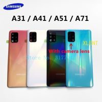 เคสพลาสติกสำหรับ SAMSUNG Galaxy A31 A51 A41 A71 2020ฝาหลังประตูแบตเตอรี่ด้านหลังพร้อมเลนส์กล้องถ่ายรูปกรอบสำรอง