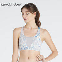 Wakingbee Motion Bra (Grey) สปอร์ตบรา สำหรับวิ่ง ซัพพอร์ตสูง มีตะขอ กันยูวี