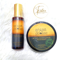 Argan Deluxe Argan Oil Hair &amp; Body Serum 100ml  / Argan Deluxe Acuspa Scalp &amp; Hair Treatment 250 ml