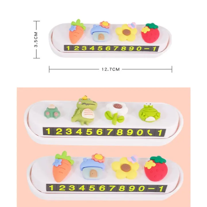 yohei-ป้ายจอดรถชั่วคราว-ป้ายหมายเลขโทรศัพท์-การ์ตูน-เรืองแสง-สำหรับตกแต่งภายในรถยนต์-เหมาะสำหรับรถยนต์ทุกคัน