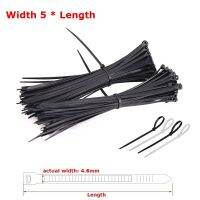 Actual width4.6mm *L150mm-600mm Nylon Self Locking Plastic Cable Fasten Wire Cord Wrap Plastic Zip Ties