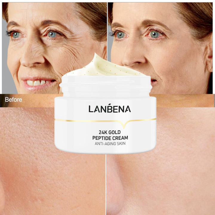 lanbena-ครีมบำรุงหน้ากรดไฮยาลูโรนิค-สูตรริ้วรอย-ยกกระชับ-peptide-anti-wrinkle-facial-cream