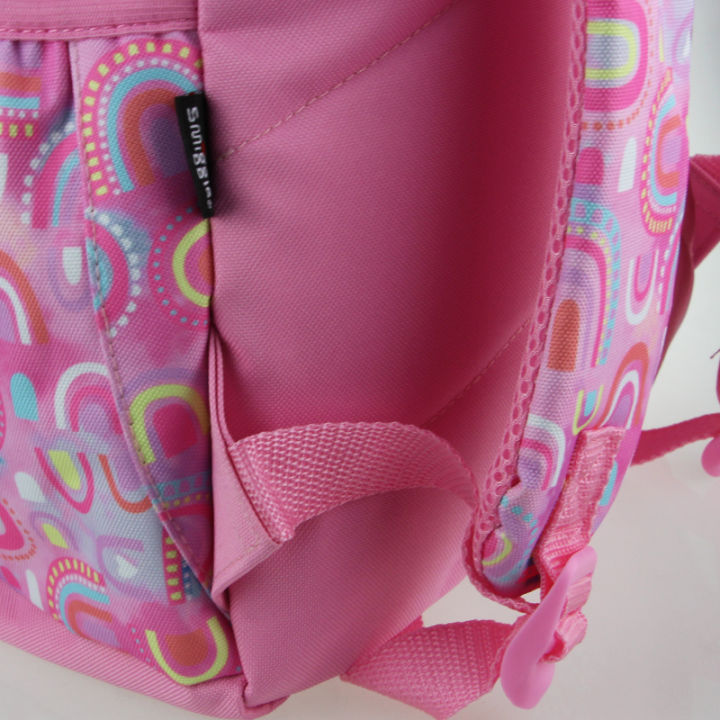 ออสเตรเลียเดิม-smiggle-กระเป๋านักเรียนหญิงกระเป๋าเป้สะพายหลังโรงเรียนประถมสีชมพูสายรุ้งเวอร์ชั่นเกาหลี7-12ปีกระเป๋าน้ำ16นิ้ว