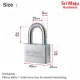 MAJU St Guchi SGPL 100 (1's) Quality Pad Lock Security with SIRIM 40mm Solid Brass Key Mangga Pintu Pagar PL 100