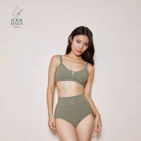 Embody Bikini in Olive ชุดบิกินี่ สีเขียวเก็บหน้าท้อง ปรับสายและรอบอกได้