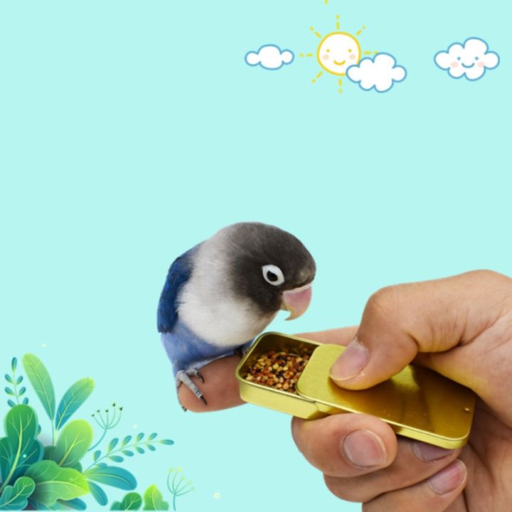 นกแก้วเครื่องป้อนอาหารแบบพกพาขนาดเล็กเหล็กเหยือกการศึกษา-iq-รักษาของเล่นหลายสีสำหรับนกแก้วค็อกเทลขวดขนาดเล็ก