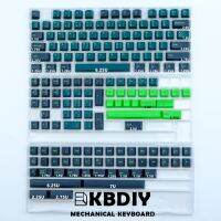 Gbdiy GMK Wavez Keycap Keycap 7U PBT โปรไฟล์เชอร์รี่สองช็อต170คีย์/ชุดกำหนดเอง DIY สำหรับคีย์บอร์ดแบบกลไก GMK67 K500 GK61