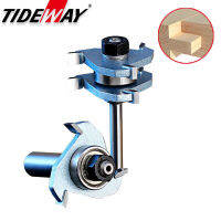 Tideway 12 "Shank เกรดอุตสาหกรรมงานไม้เครื่องมือ3ฟัน T-Shaped Bits Tenon งานไม้เครื่องตัด Joint Bits สำหรับไม้