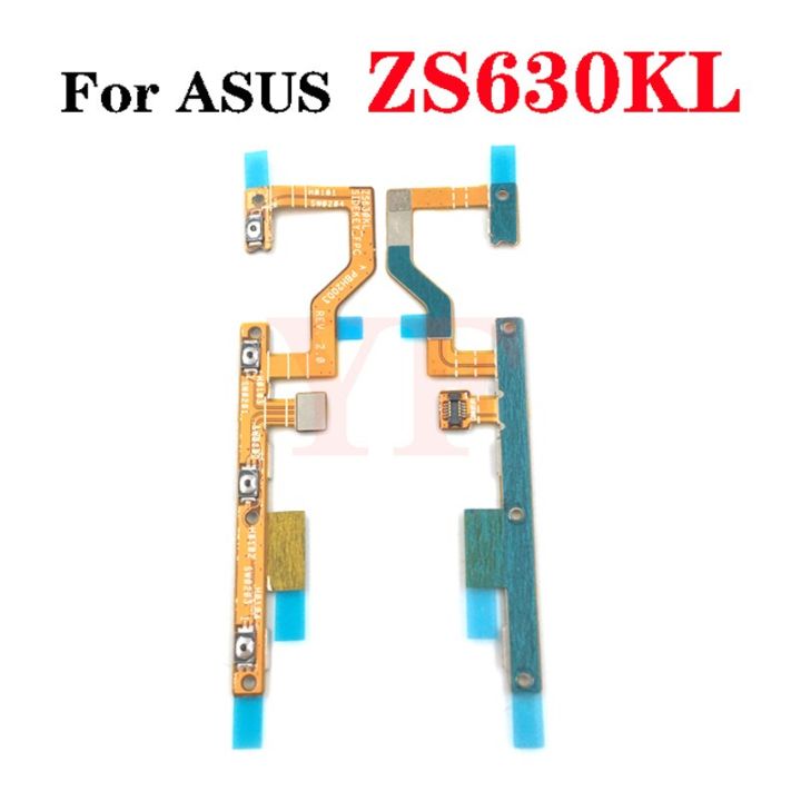 ‘；【。- Original Power ON OFF Volume Side Buttons Flex Cable For ASUS Zenfone 6 ZS630KL Power Switch Side Key Connector Replacement Part