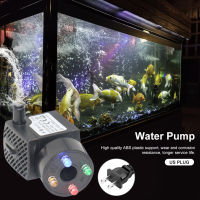 150LH 2W 4 LED Colorful Lights Submersible Aquarium Water Pump Ultra-quiet Landscape Fish Tank Pond Water Fountain Pump