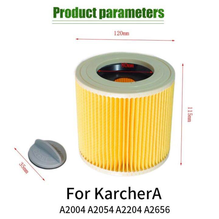HEPA Filter For Karcher Vacuum Cleaner Dust Bag Wet&Dry A2004 WD2.250