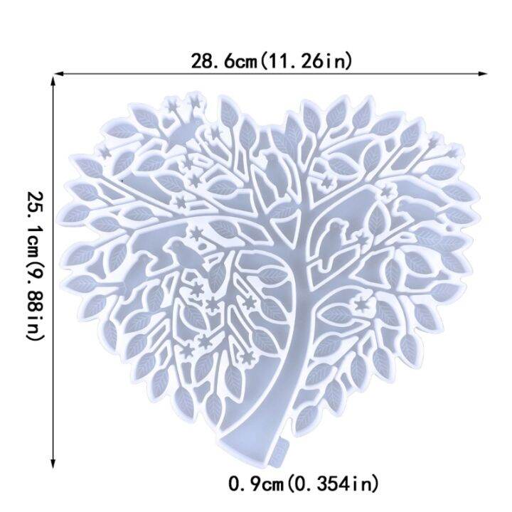 ต้นไม้แห่งชีวิตเครื่องตกแต่งฝาผนังแม่พิมพ์เรซินศิลปะบนผนังแม่พิมพ์ซิลิโคนรูปหล่อเรซินอีพ็อกซี่ศิลปะต้นไม้ติดผนังประตูศิลปะบนผนังตกแต่งบ้าน