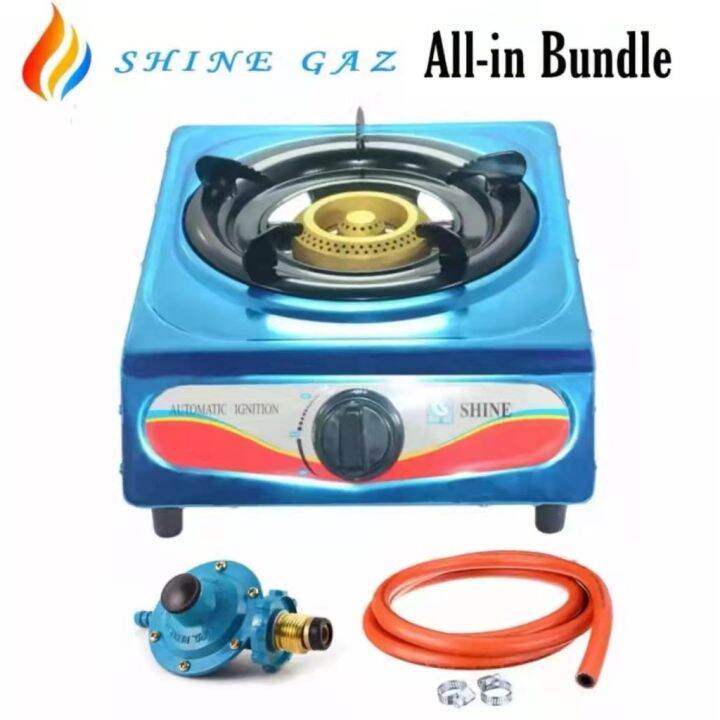 Single Burner and Double Burner Stove With Regulator And 1.5m LPG Hose