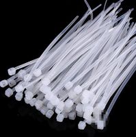 1000pcs 3*60/80/100/120/150mm Fixed plastic strapping self-locking nylon cable tie belt Strapping Straps For Wires white Cable Management