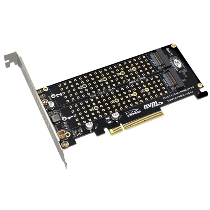 pci-e-x8-x16-double-disk-transfer-card-nvme-m-2-mkey-ssd-raid-array-expansion-adapter-motherboard-pci-e-3-0-4-0