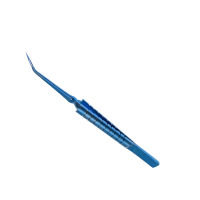 Ophthalmic TITANIUM NO prechopper Forceps angled ophthalmic surgical Instrument 120mm