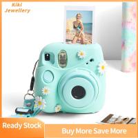 KIKI JEWELLERY ป้องกันรอยขีดข่วน เคสป้องกัน อุปกรณ์เสริมกล้อง ซิลิโคน สำหรับ Instax มินิ7 เคสกล้อง กระเป๋าเก็บกล้อง กระเป๋าถือ