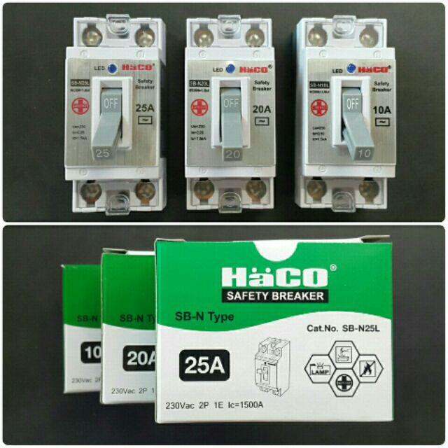 สุดคุ้ม-haco-เบรกเกอร์-มีสัญญาณไฟ10a-16a-20a-25a-32a-แถมกล่องครอบเบรกเกอร์-ราคาถูก-เบรก-เกอร์-กัน-ดูด-เบรก-เกอร์-ไฟ-บ้าน-เบรก-เกอร์-3-เฟส-เซฟตี้-เบรก-เกอร์