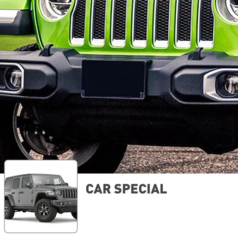 Introducir 52+ imagen jeep wrangler front license plate holder