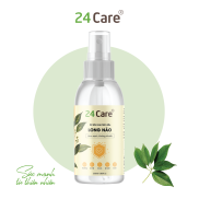 Xịt Phòng Tinh Dầu Long Não Hữu Cơ Organic 24Care 100ML - Kháng khuẩn