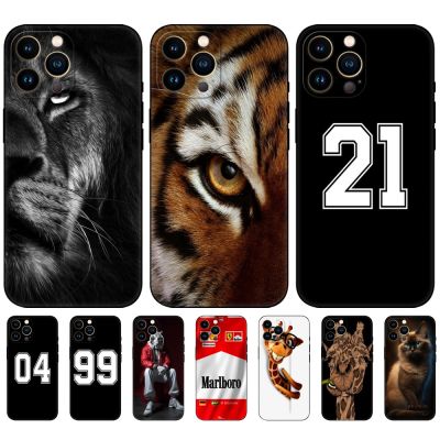 For Samsung Galaxy A34 A54 5G Case Phone Back Cover Soft Silicone Protective Black Tpu Case Lucky Funda