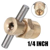 1pc 12mm Diameter Replacement Part 1/4 Inch NPT Brass Drain Valve For Air Compressor Tank