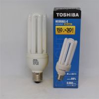 หลอดประหยัดไฟ Toshiba 30 วัตต์ แสงสีขาว ขนาด 4U ขั้ว E27