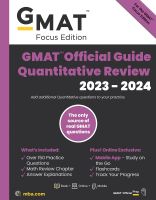 หนังสืออังกฤษใหม่ GMAT Official Guide Quantitative Review 2023-2024, Focus Edition : Includes Book + Online Question Bank + Digital Flashcards + Mobile App [Paperback]