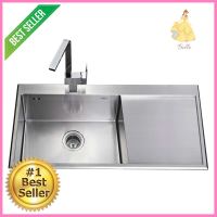 ซิงค์ฝังสแควร์ 1หลุม 1ที่พัก MEX SCD861 สเตนเลสBuilt-In Sink Square 1B1D MEX SCD861 SS **คุ้มที่สุดแล้วจ้า**