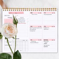 Daily Weekly Non-dated Planner Agendas Desktop Notepad to-Do List Habit Tracker School Office Schedule Stationery