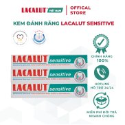 Combo 3 tuýp Lacalut Sensitive - Kem Đánh Răng Chống Ê Buốt