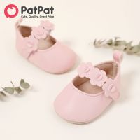 PatPat Shoes Baby Toddler Floral Decor รองเท้า Prewalker สำหรับเด็กผู้หญิง