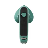 Handheld Garment Ironing Machine Steam Household Upgrade Small Electric Iron Travel Ironing Machine Portable Mini (Green)(EU Plug)