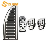 Car Pedals Fit for Ford Fiesta MK7 2009 - 2015 Accelerator AT MT Gas Pedal Cover Aluminium Alloy Rubber