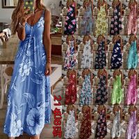 HOT★Women Summer Dress 2023 Explosion Board Womens Dress Slim Flower Maxi Long Dresses Vestidos Dropshipping YFF6305