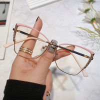 Wholesale of New Fashion Cat Eyes Ultra Light Retro Metal Optical Frames Mens Womens Anti Blue Light Computer Glasses